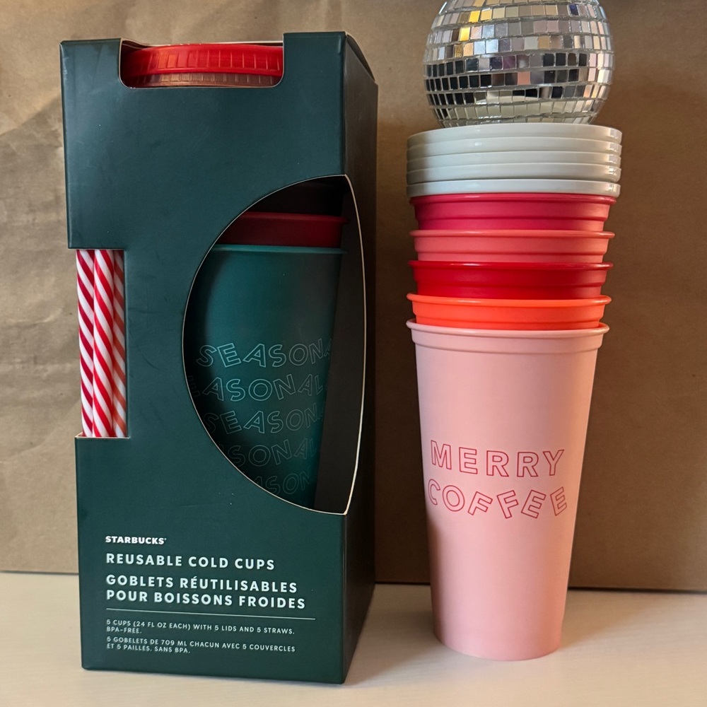 Christmas Starbucks Cold and Hot Cups